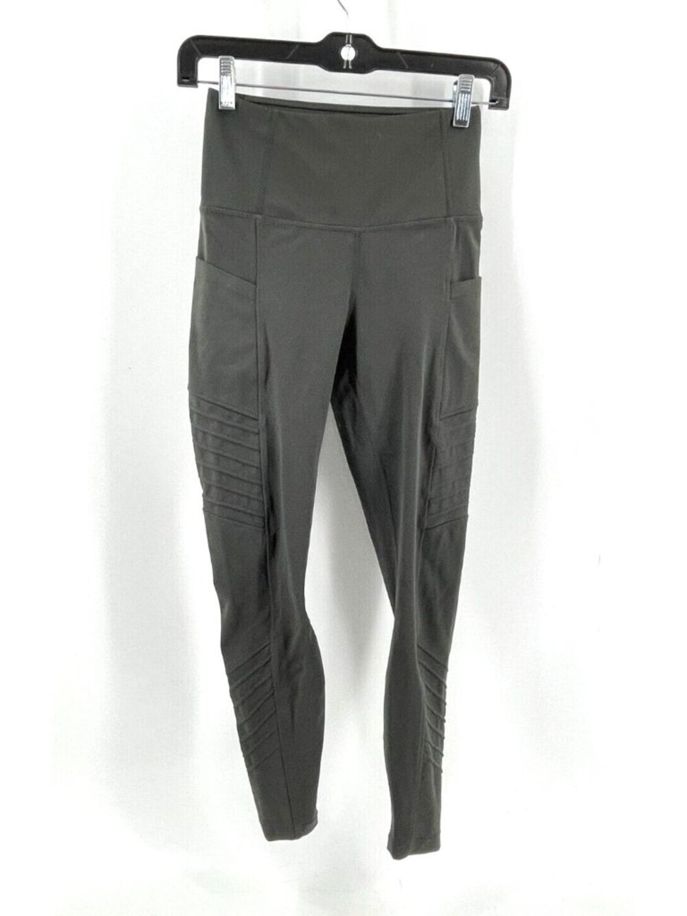 Yogalicious Lux Women's Slate Gray Cropped Activewear Leggings Size XS